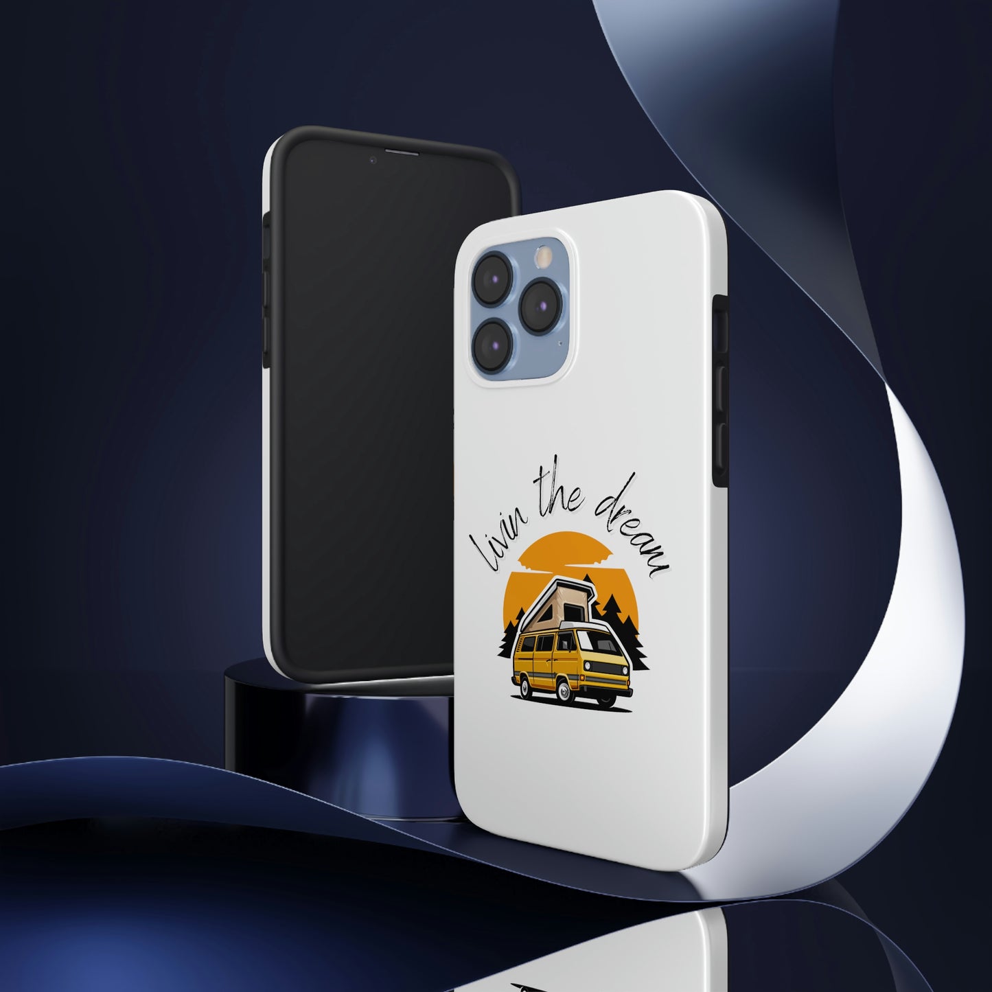 Livin the Dream RV Theme Tough Phone Cases, Case-Mate, Iphone 11 to Iphone 14 all models, Samsung Galaxy S6