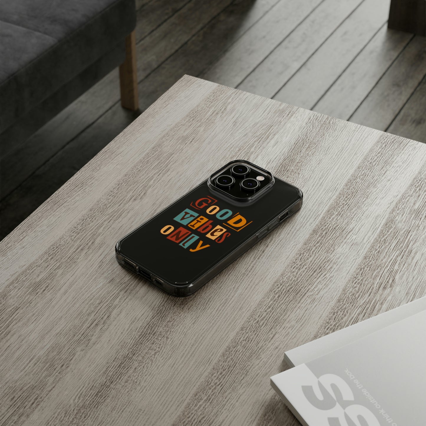 Good Vibes Only Clear Phone Case for Iphone and Samsung Galaxy