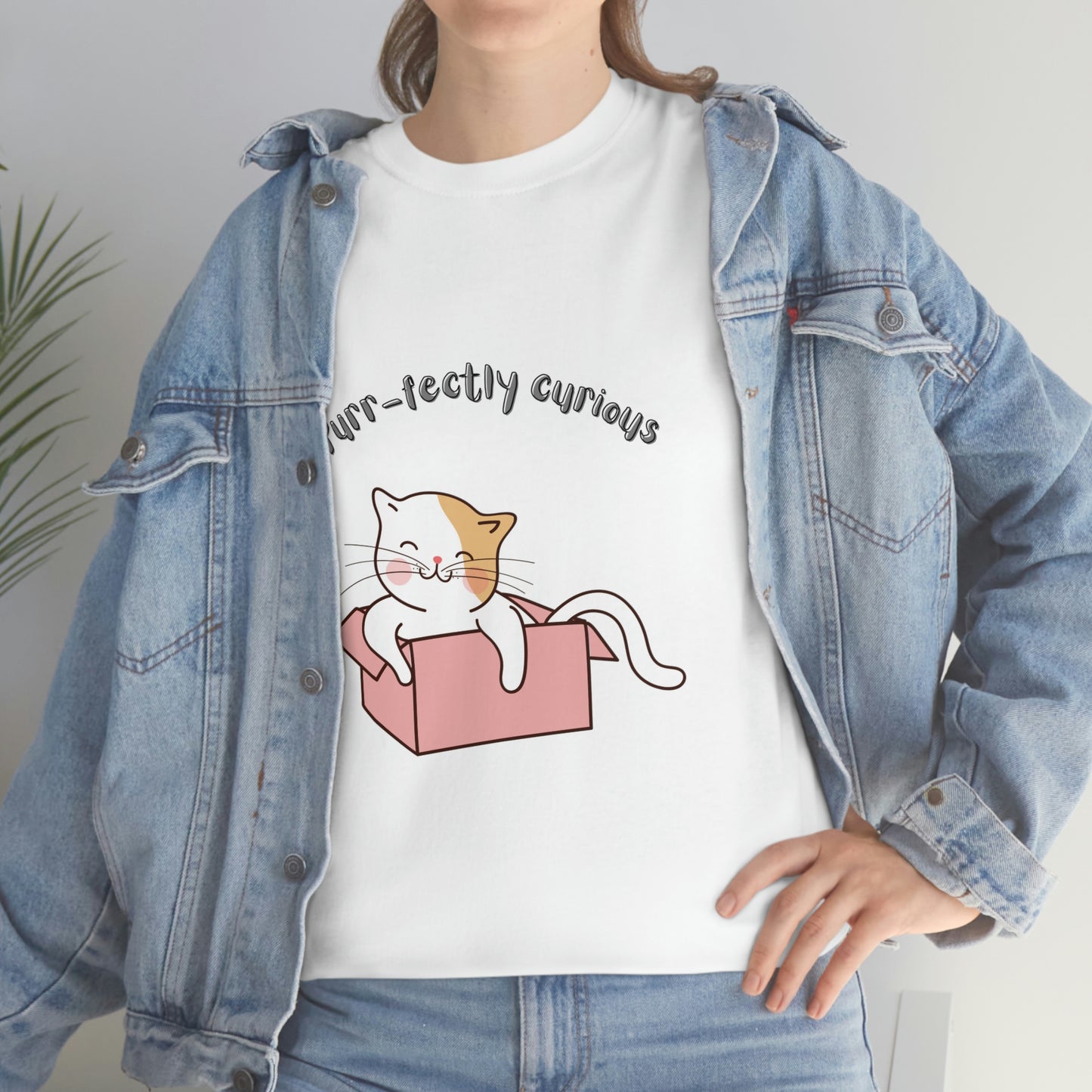 Purr-fectly Curious Cat T-Shirt