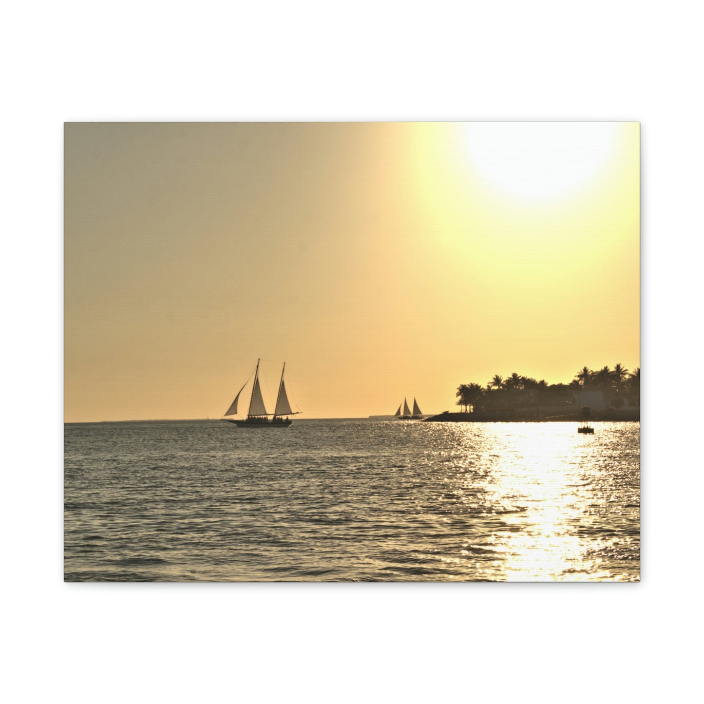 Canvas Print of Original Key West Sunset Photo