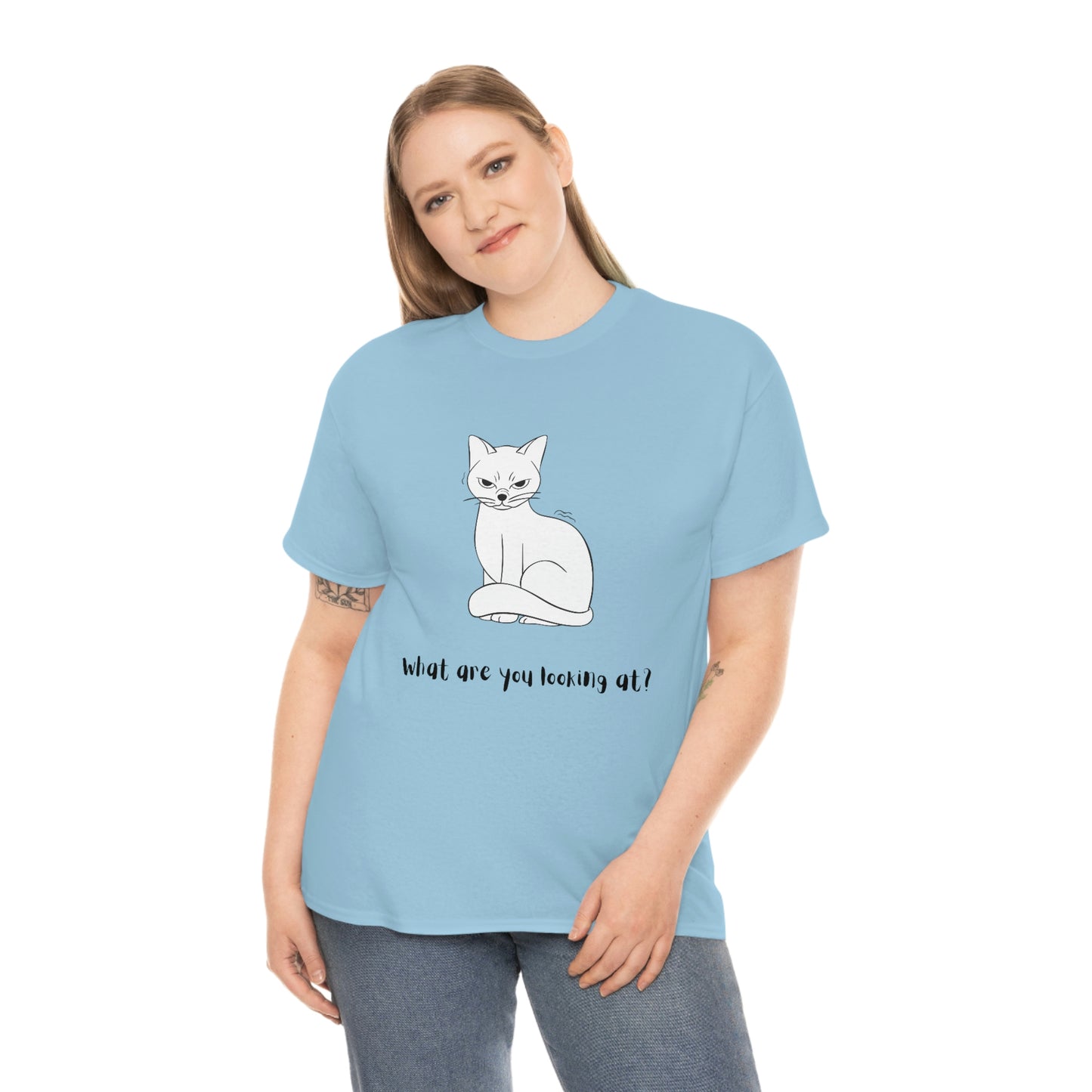 What Are You Looking At? Angry Cat T-Shirt