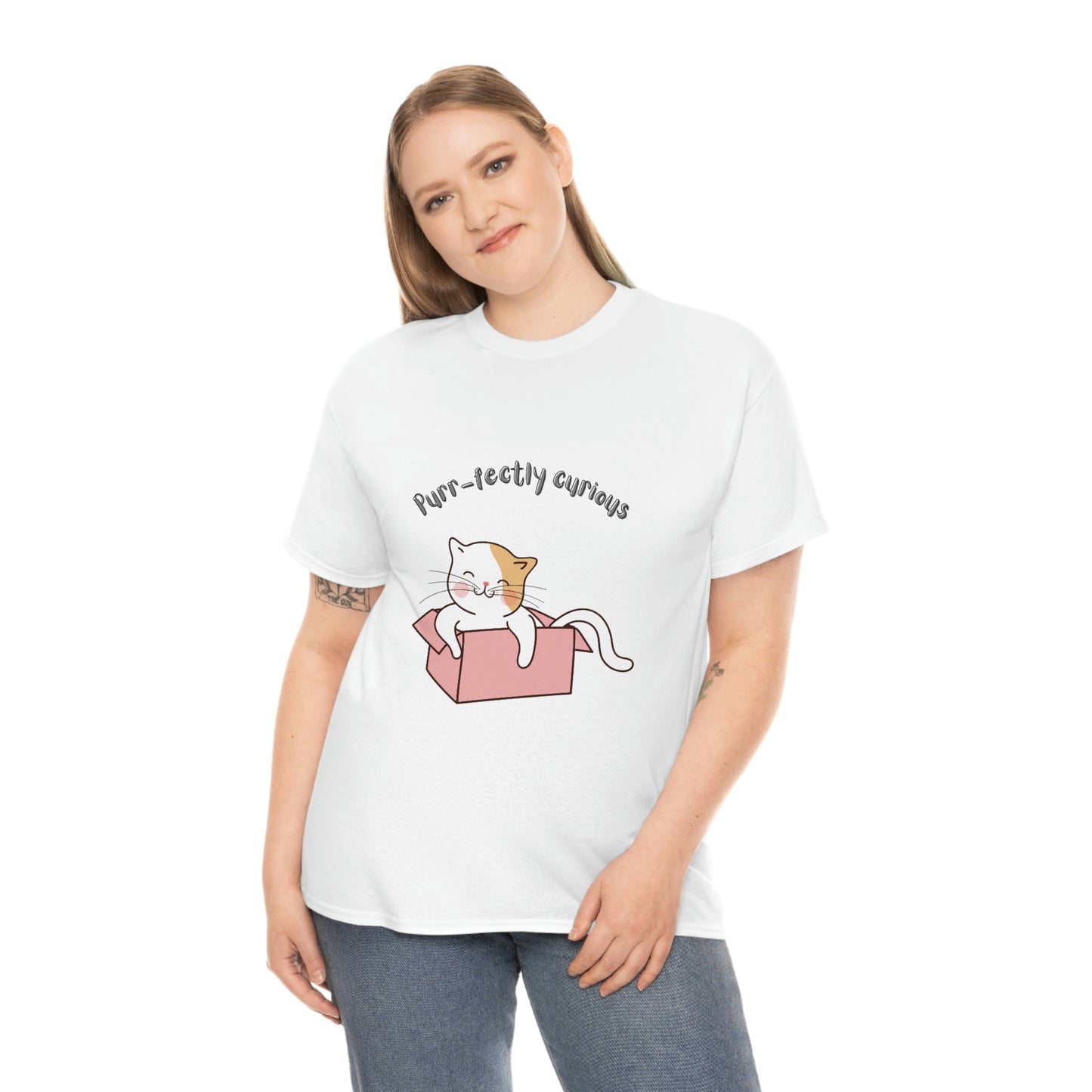 Purr-fectly Curious Cat T-Shirt